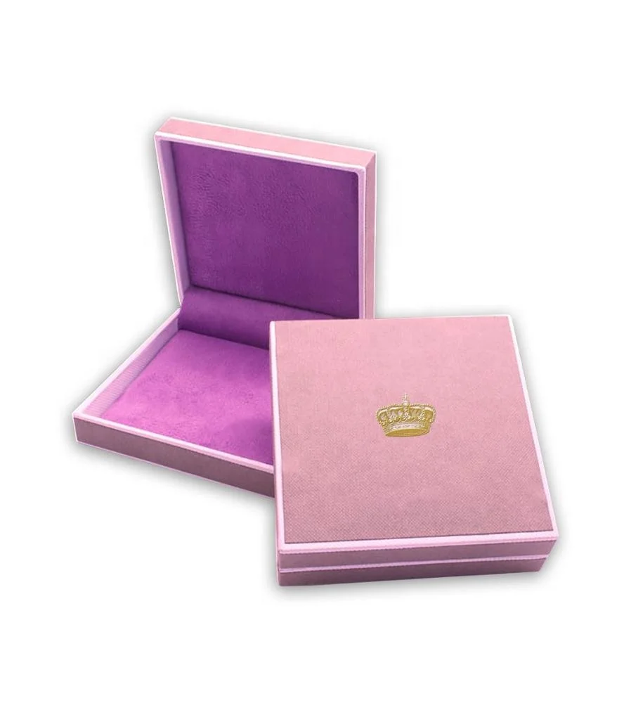 Pink Velvet Engagement Ring Box