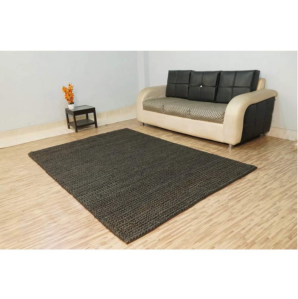 Hand Woven jute Rug  Indian hand made natural Jute carpet Jute material Woven rug