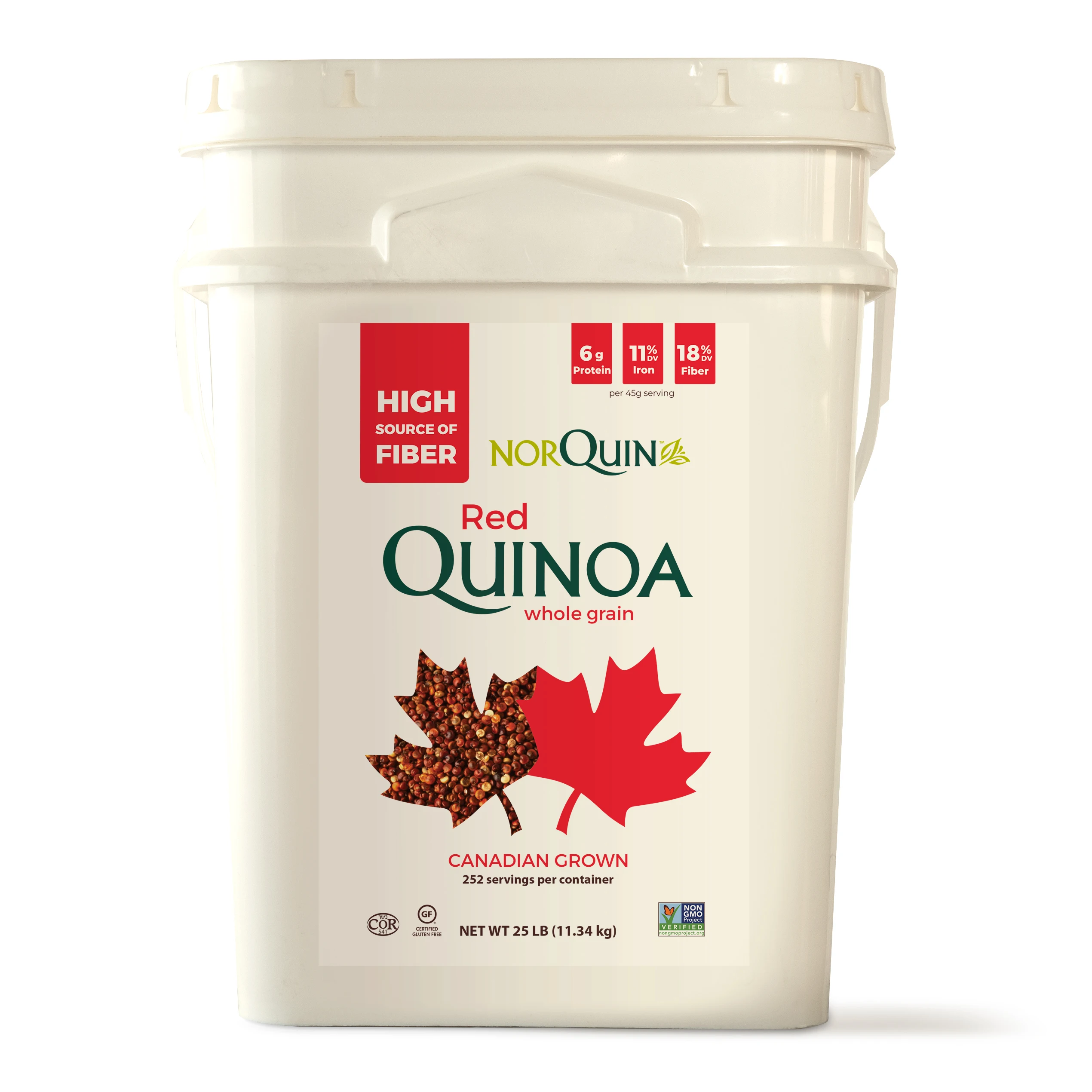 
NorQuin Red Quinoa 25 lbs. 