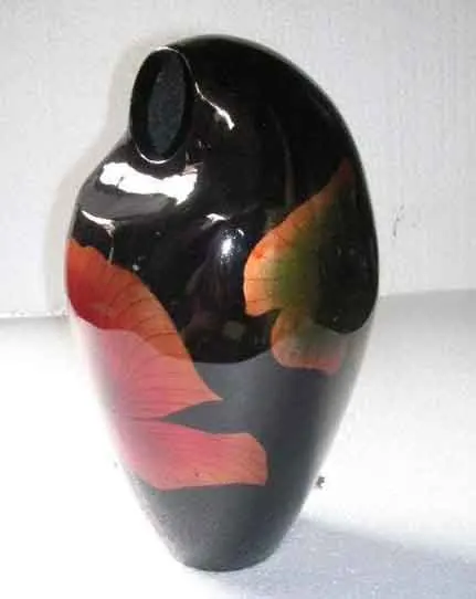 Лаковая ваза с дизайном лотоса вьетнамское ремесло для домашнего декора посуда домашняя