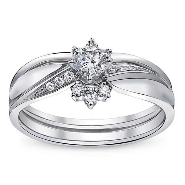 Round Cut 0.30 to 2.50 carats Natural Diamond Ring For Wedding In 14 kt Yellow Gold