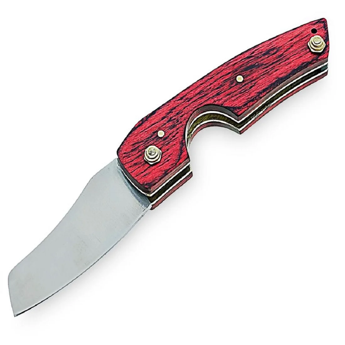 Cigar cutter custom handmade D2 Steel Folding 3 in 1 folding knife cigar cutter  razor Gifts for men