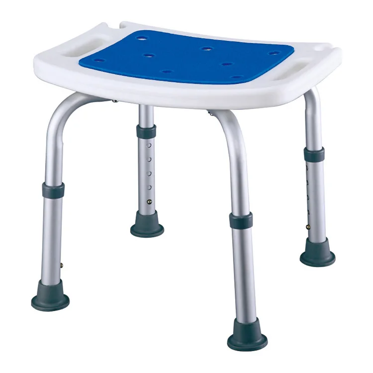 Adjustable height Aluminum medical shower chair bath stool
