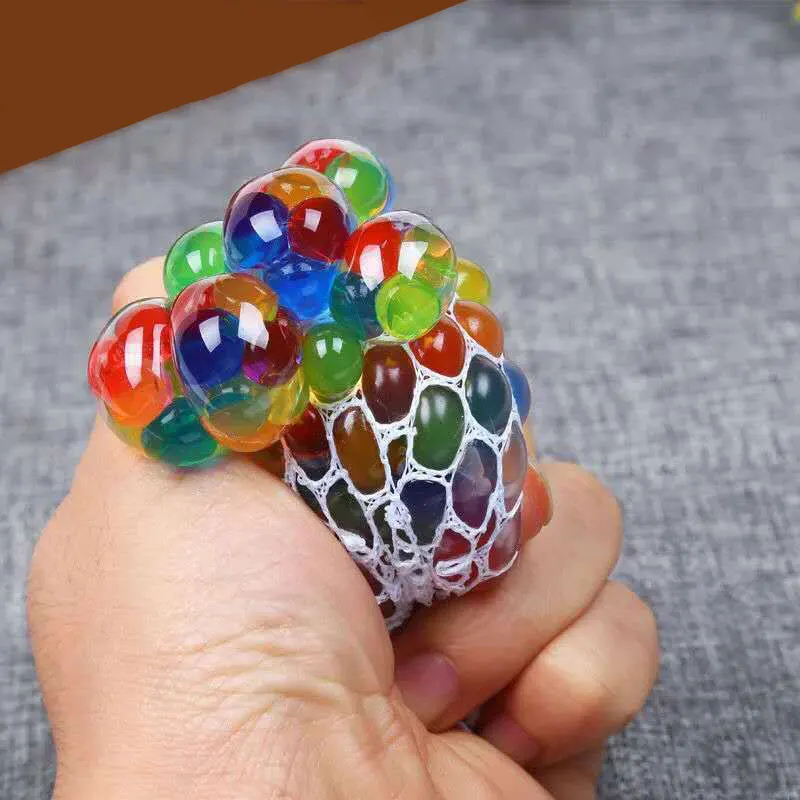Pressure Decompression Anti-Stress Hot Selling Stress Slime Squeeze Mesh Squishy Ball