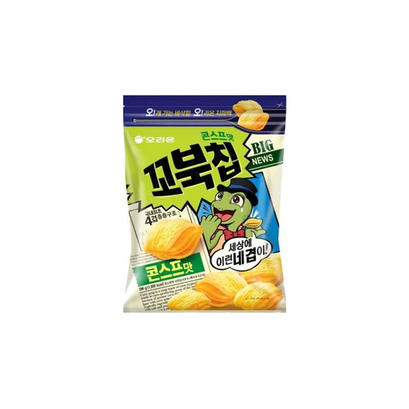 ORION Turtle Chip Corn Soup Flavor Zipper Bag