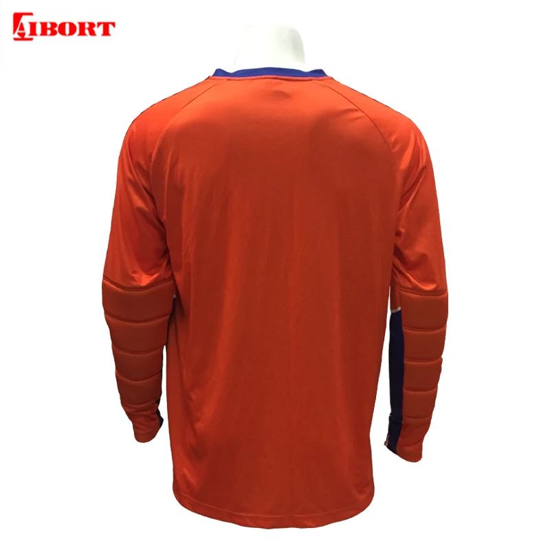 Aibort sublimation cheap custom  long sleeve soccer wear/soccer jersey/soccer shirt goal keeper soccer jersey set wholesale