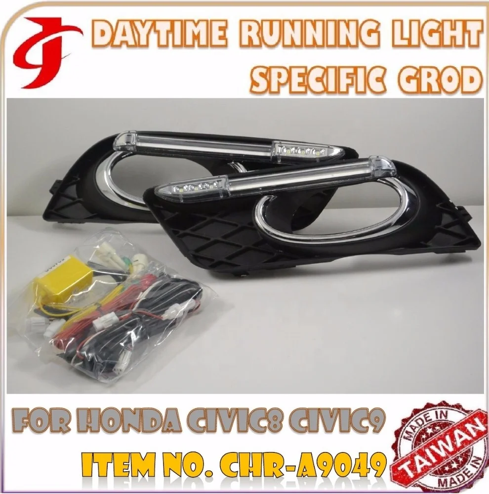 Body Kit Refit FOR HONDA CIVIC LED CAR DRL Daytime Running LIGHT