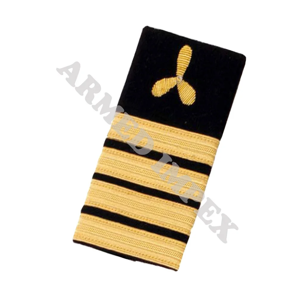 Военный офицер ВМС эполеты звание Королевский Золотой капитан времен Второй мировой войны скользящие плечи/Другие полицейские и военные принадлежности