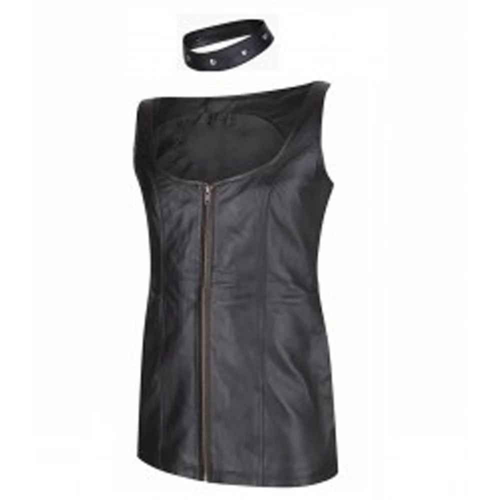 Новейшая модная женская куртка из черной овечьей кожи с поясом на талии/Высококачественная женская кожаная куртка с поясом на талии