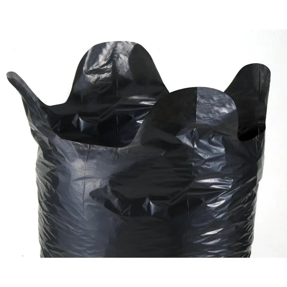 High quality HDPE/LDPE garbage trash bags with flap tie/wave top low price Direct from Vietnam Manufacturer