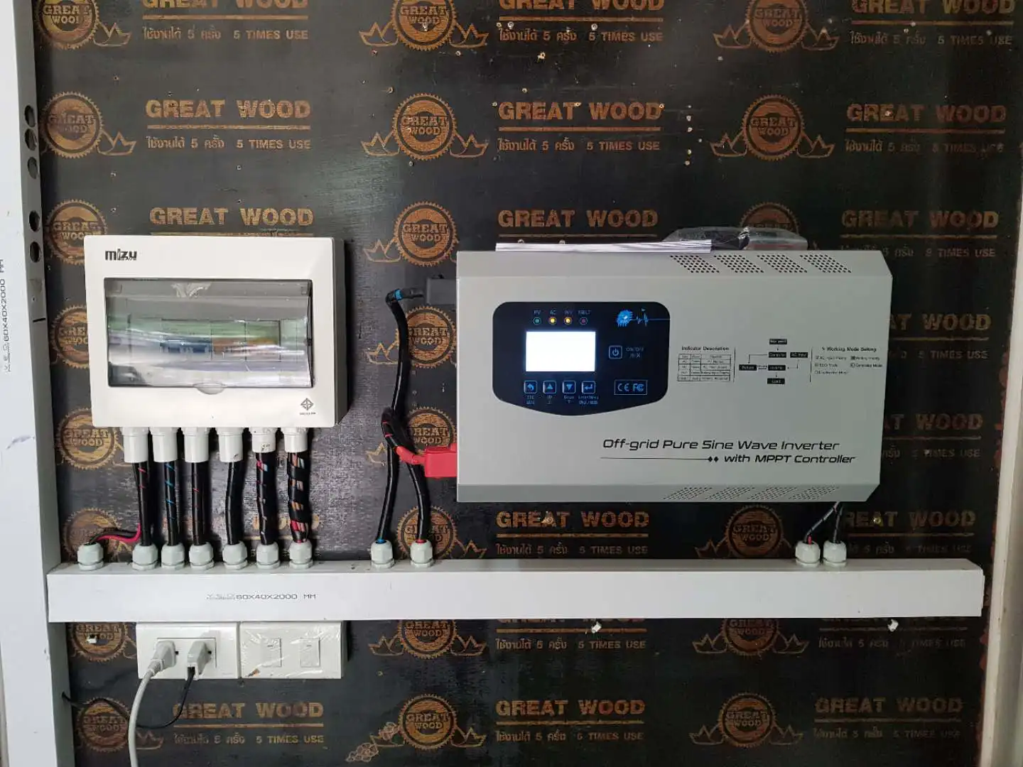 Низкочастотный Гибридный солнечный инвертор 6KW 6000W 8KVA 8000VA для солнечной системы