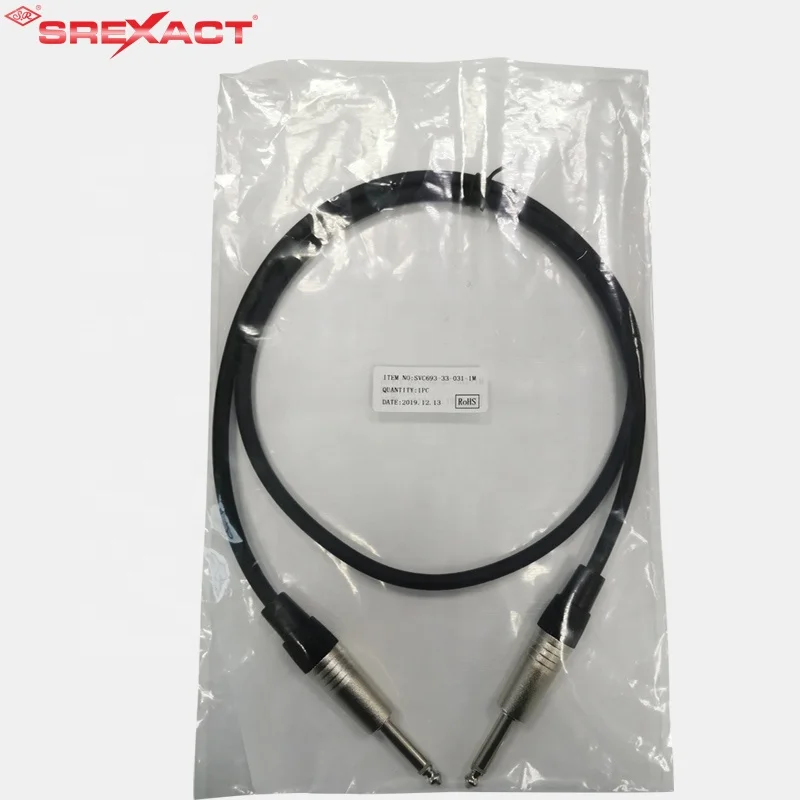 6.3mm Mono Plug 1/4 TS instrument cable guitar