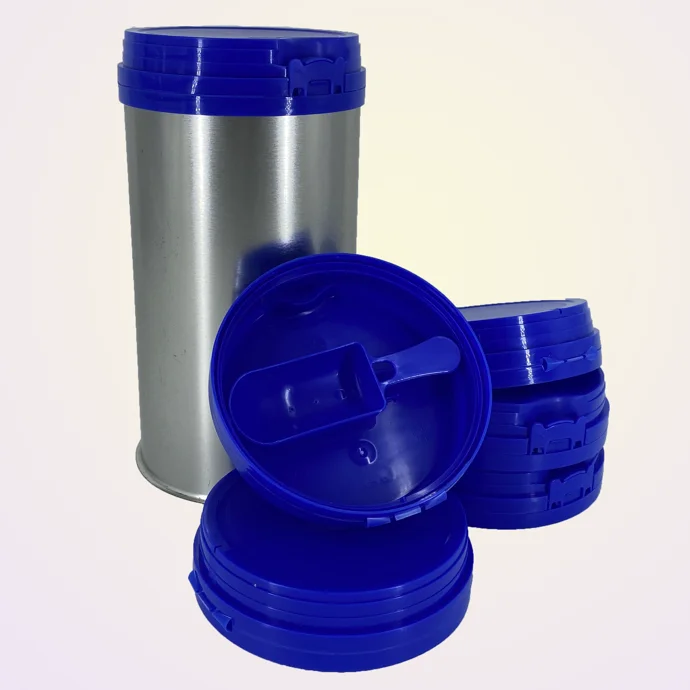 OEM ODM Service PP Plastic Cover for Metal Milk Powder Jar