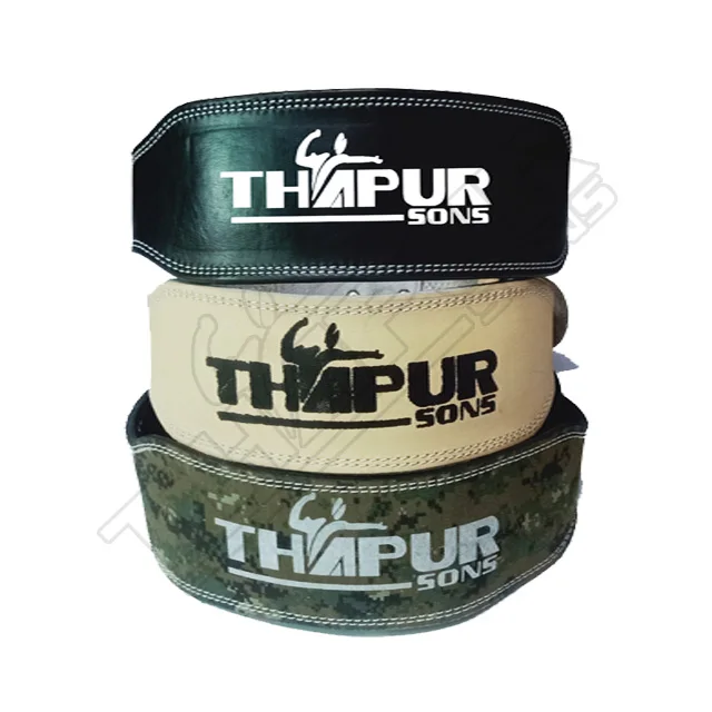 Weightlifting custom genuine Leather fitness leather belt