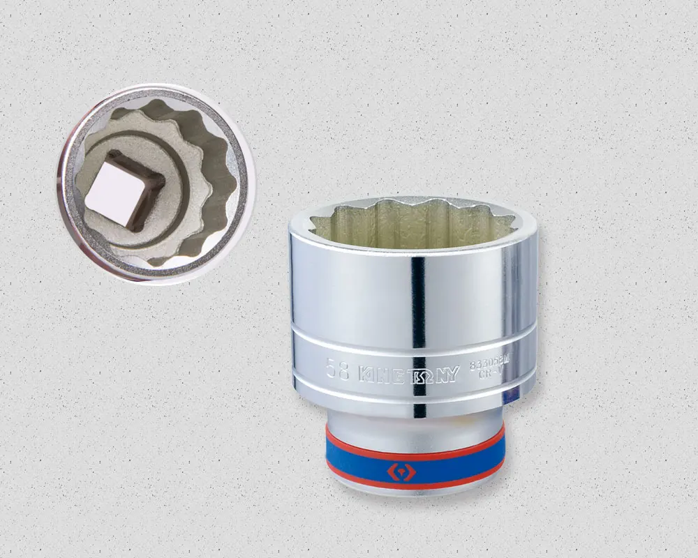 KING TONY Leading 14 PCS 12PT 1 Inch Socket Wrench Set Tool Box Hand Tool Repair Tool 8015MR