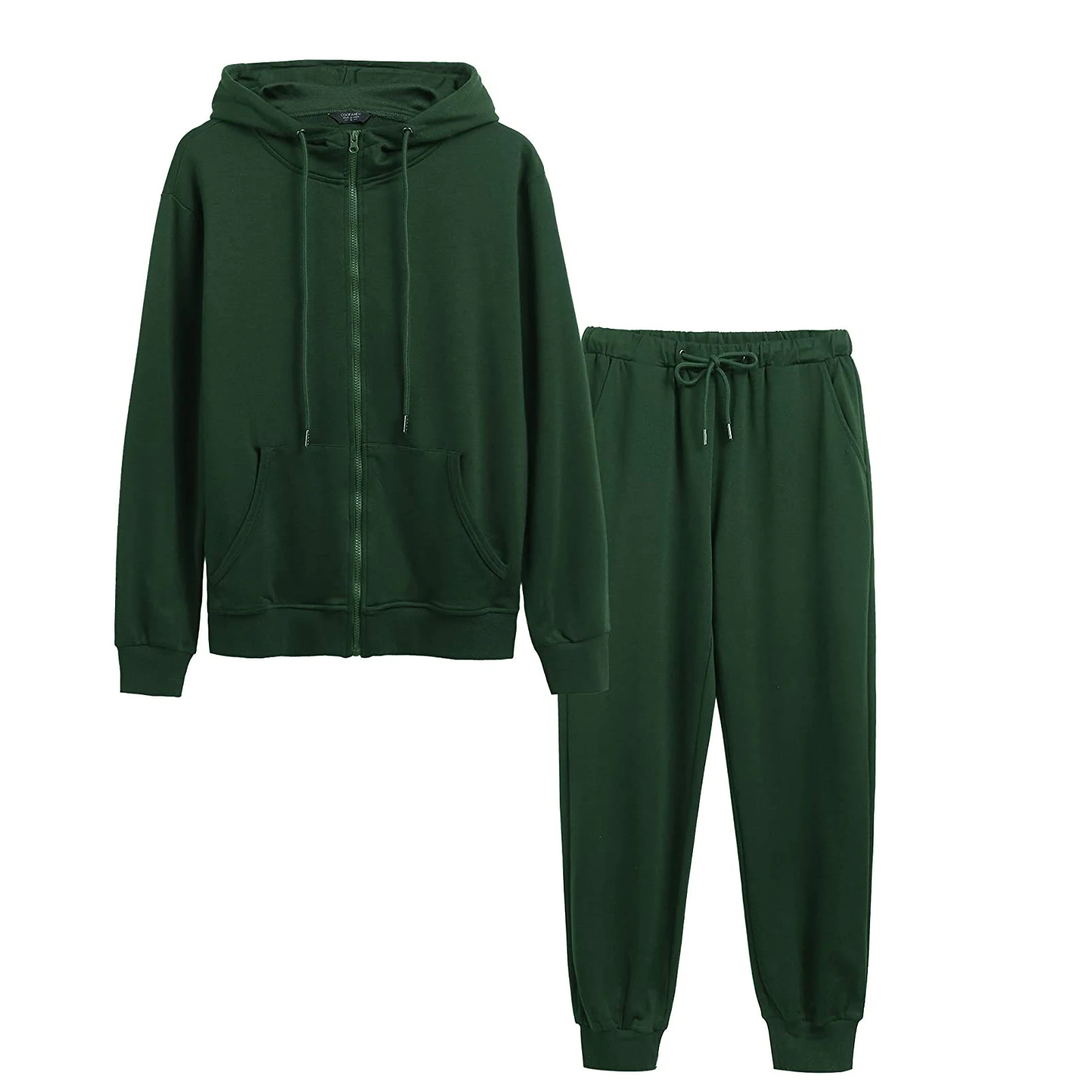 2021 Spring New Soft Comfortable Breathable Tracksuit Set Men Sports Zipped Warm Up Suit Plain Printing