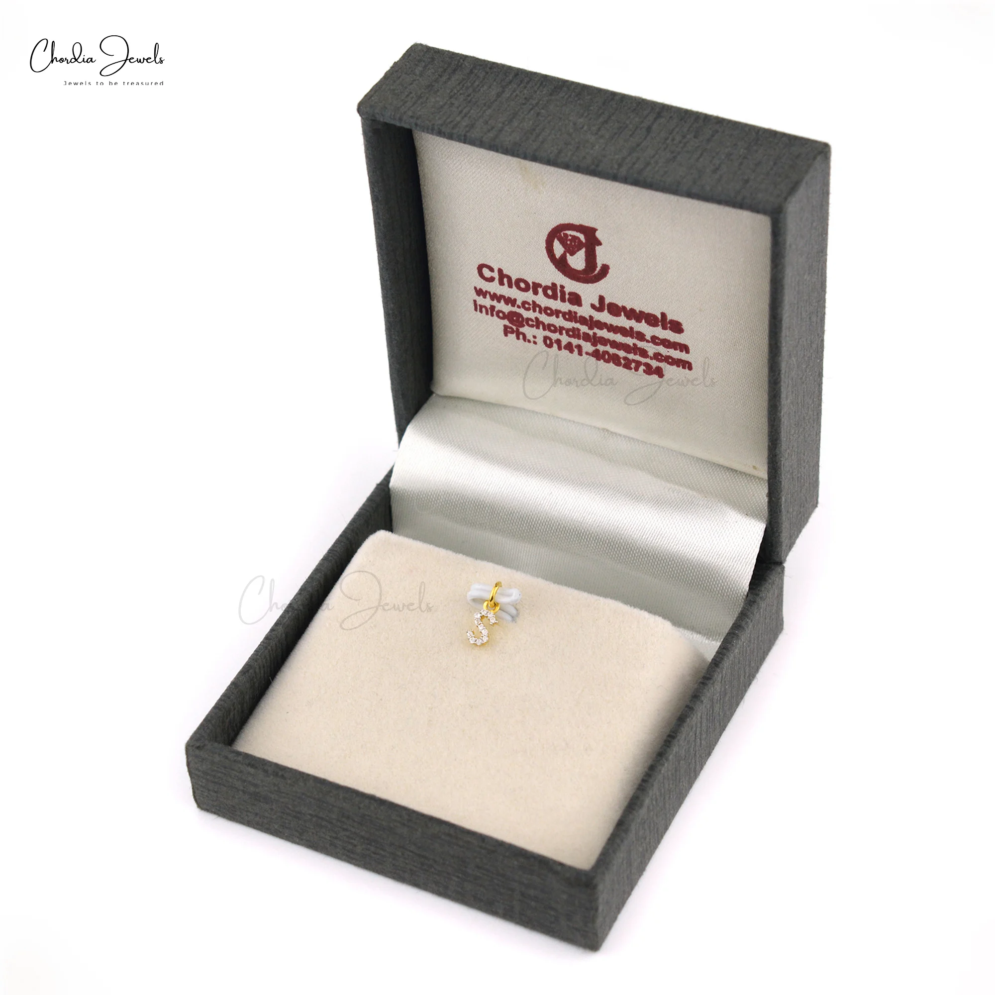 Best Selling Gold Plated S Letter Charm Pendant with 0.9mm Natural Zircon Stone 925 Sterling Silver Hip Hop Pendant Manufacturer