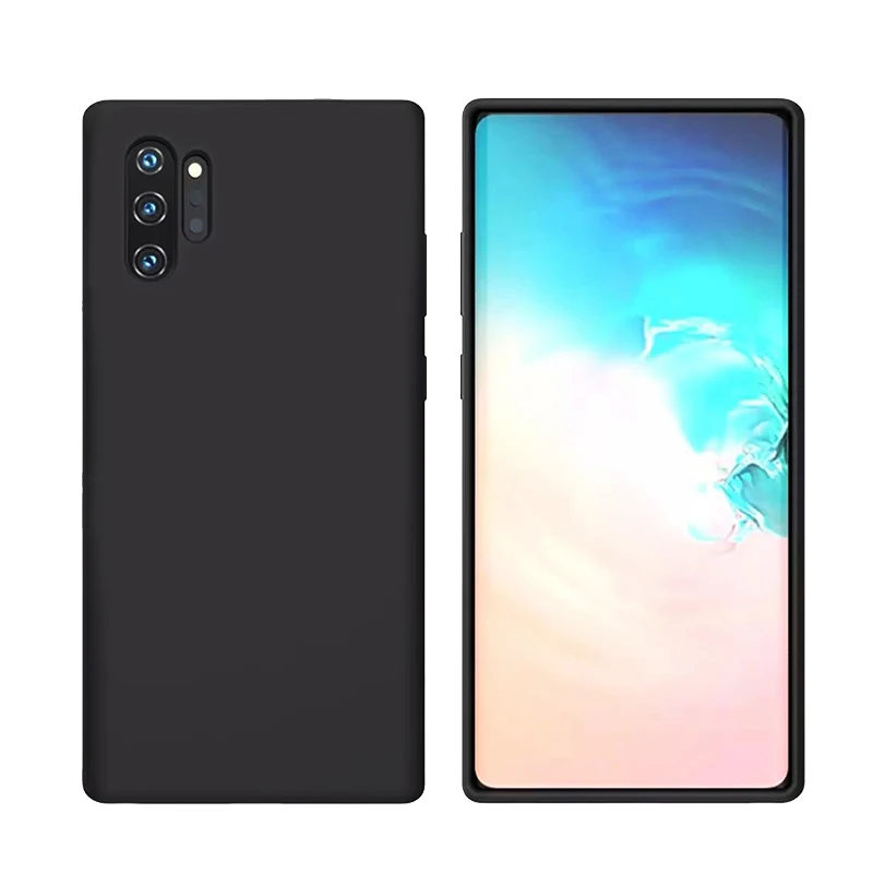 Universal Liquid Silicone Ultra Slim Phone Case for Samsung Galaxy Note 10 Plus Phone Case Anti-scratch Cell Phone Case