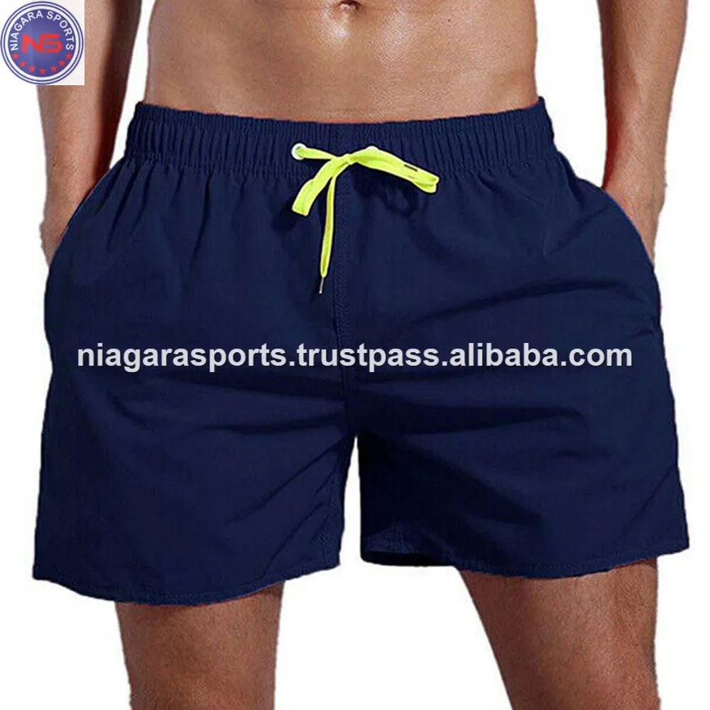 sports wear clothing swimwear clothing mnaufcturer 100% polyester swimming shorts mesh lined swim trunks