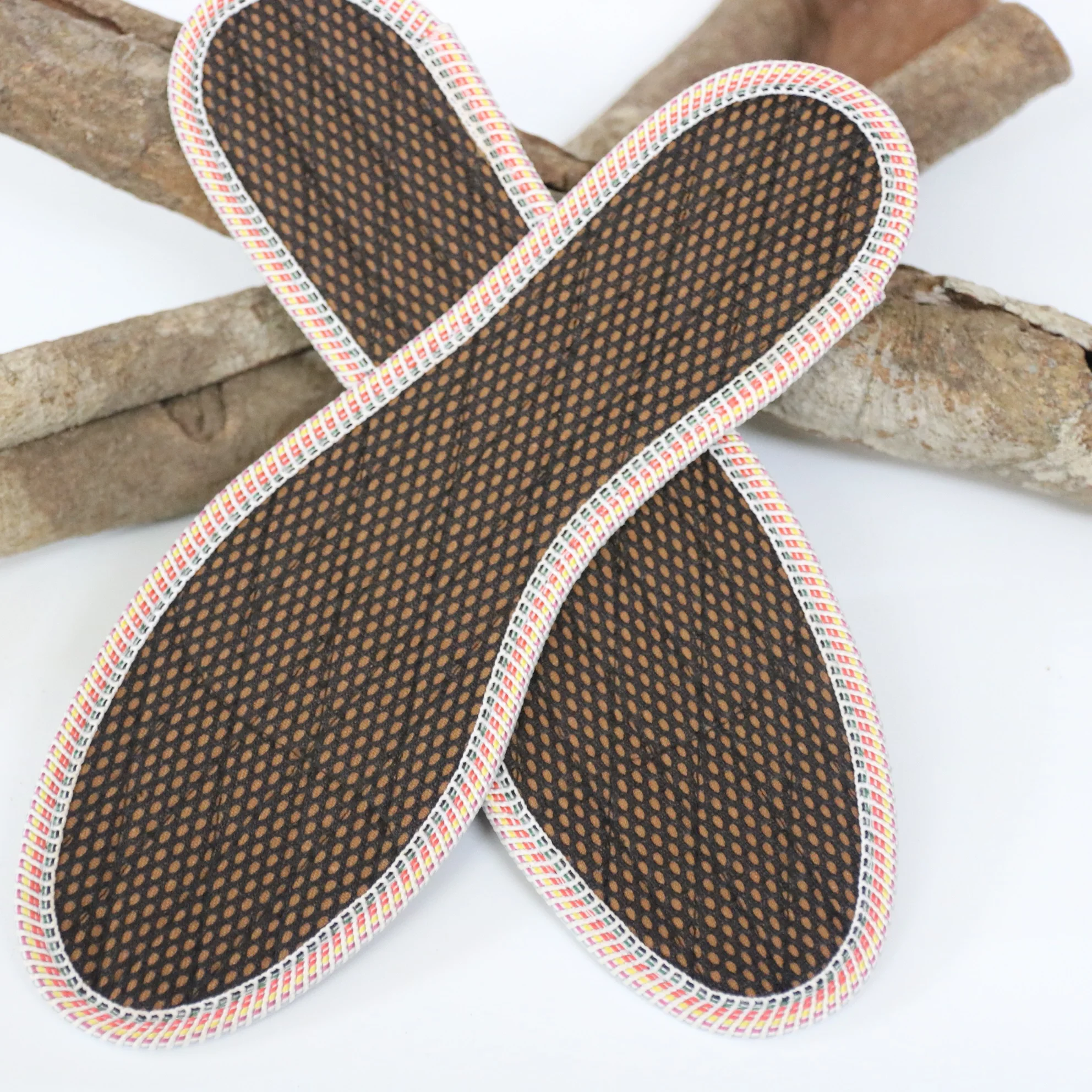 Wholesale Comfort Insoles Natural Cinnamon Super Breathable Soft New Process Made from EVA Rubber inside Shoe Insoles Vietnam