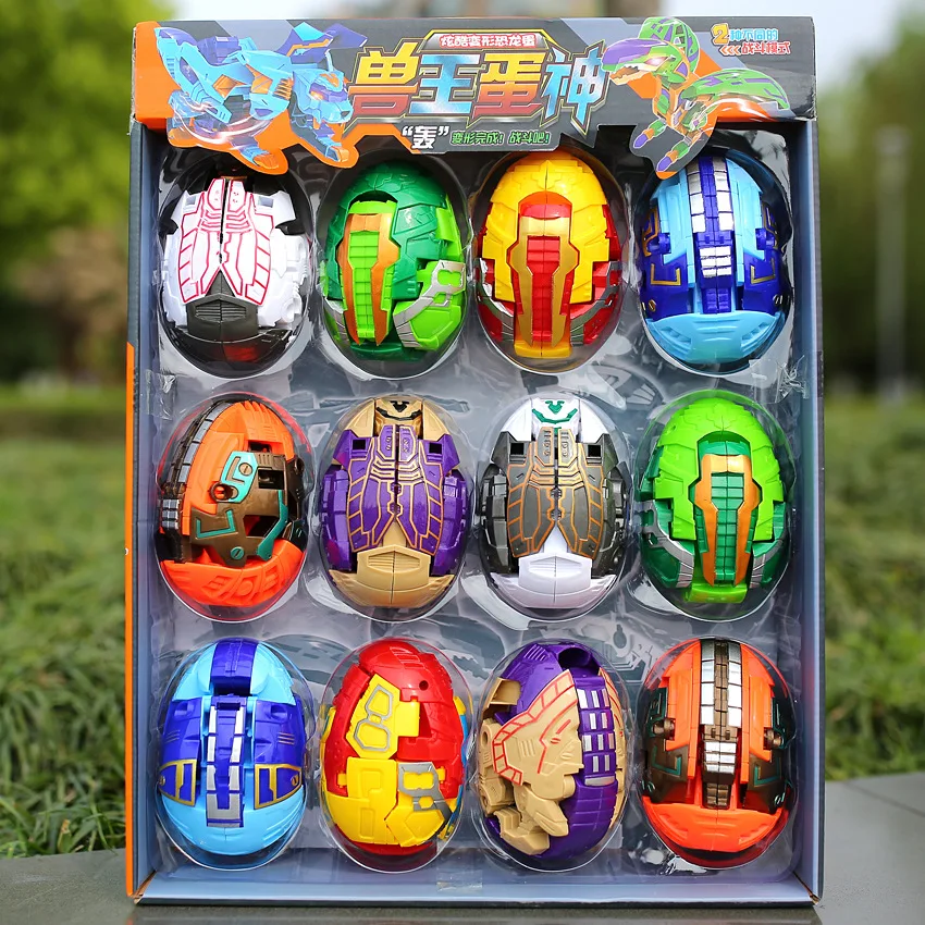 YIWU AULLAN Educational Toys Dinosaur Robot Action Figure Dinosaur  Eggs Toys Deformed Transform Dinosaur Egg