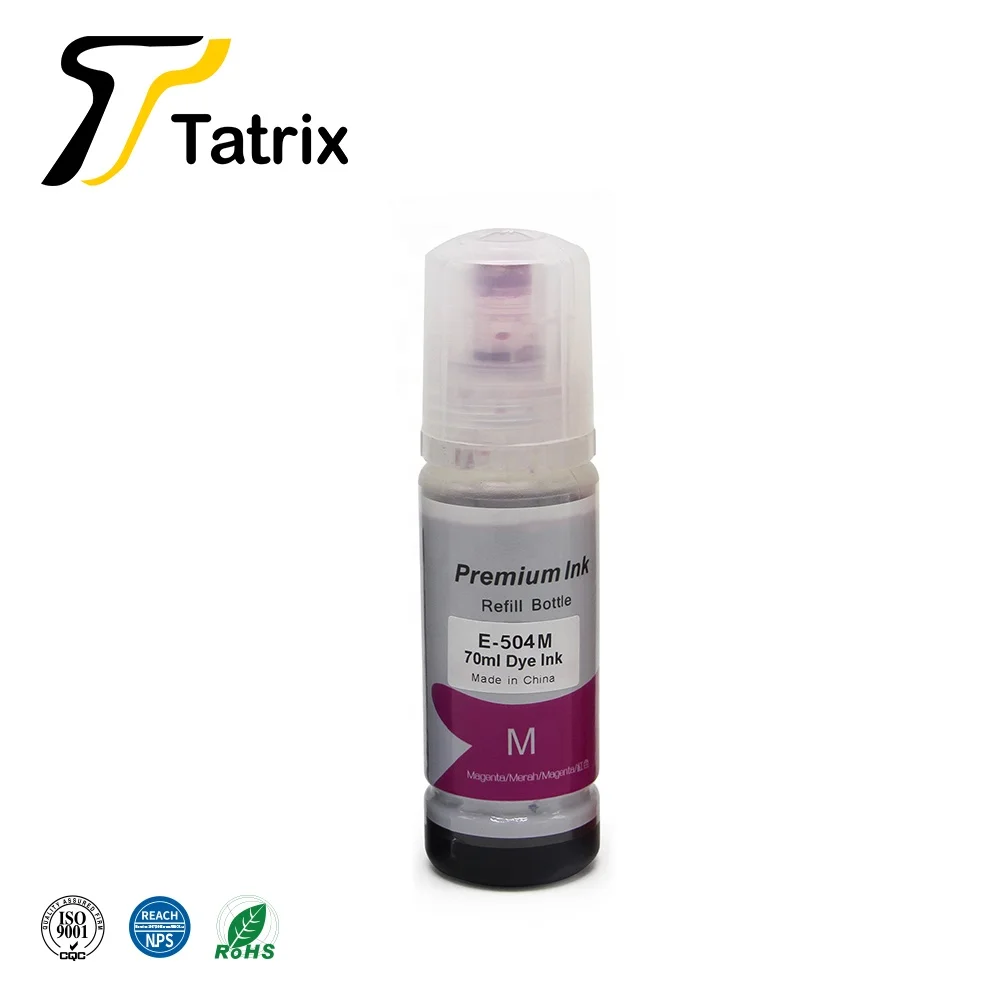 T504 504 Tatrix Премиум совместимый эко цвет на водной основе бутылки пополнения навалом струйных чернил для Epson Ecotank L4150