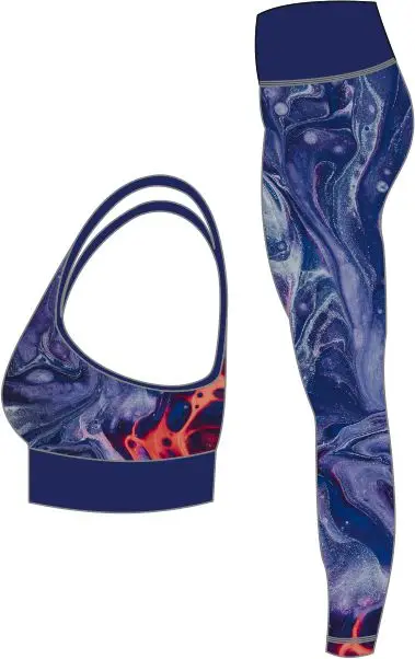  Это изготовленные на заказ с принтом завышенной талией подчеркивает фигуру леггинсы комплект женские спортивные штаны для занятий йогой Плотный бюстгальтер и леггинсы; Комплект одежды в стиле унисекс OEM изготовленный логотип