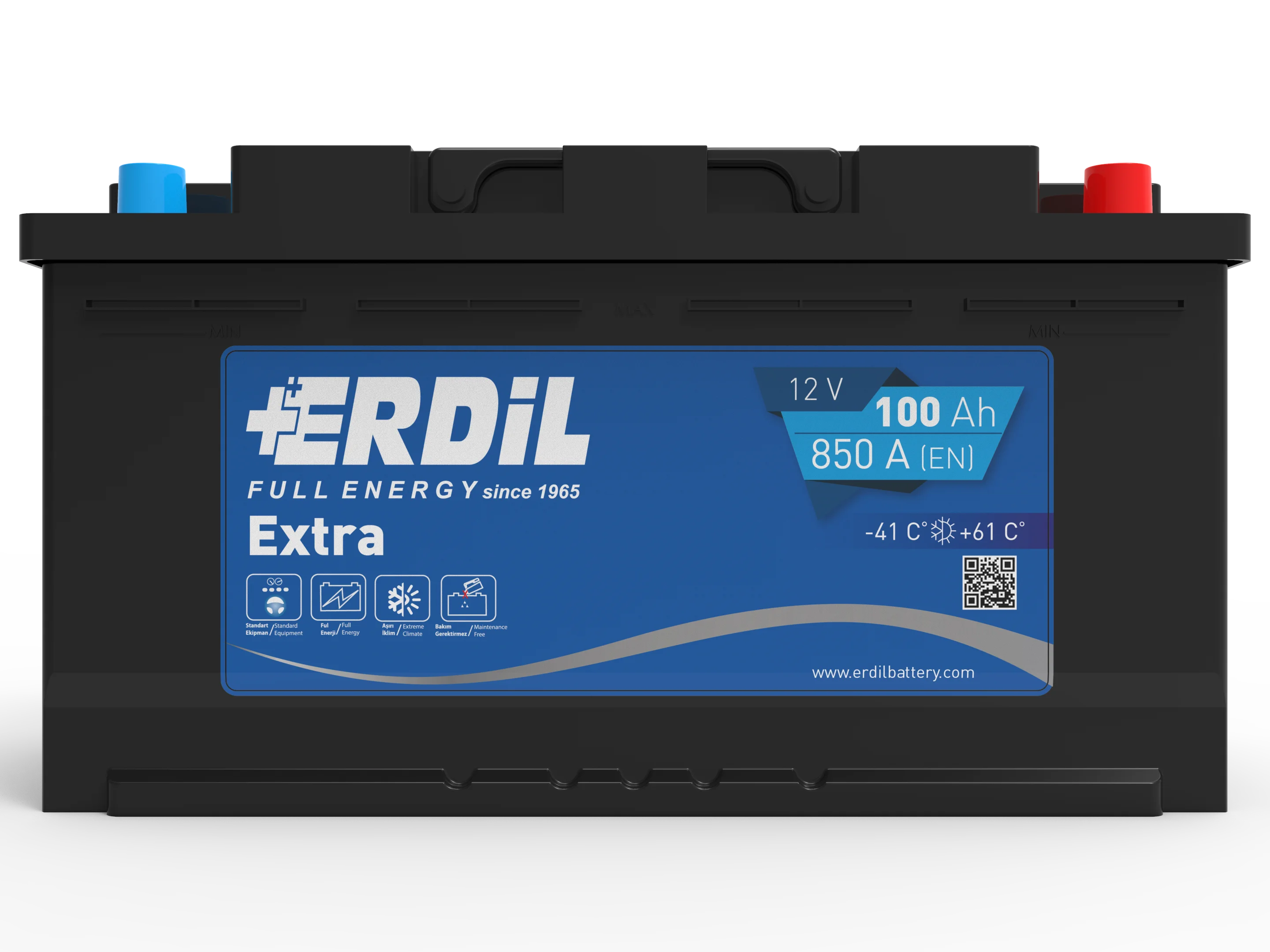 100 Ah Erdil Standard Car Battery