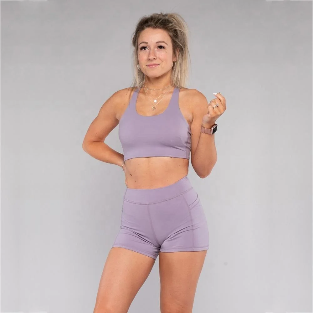  Женская Йога фитнес шорты и бюстгальтер изготовленным на заказ логосом 2 шт женские тренировочные комплекты Спортивный Комплект