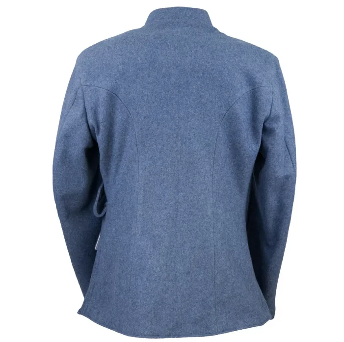 Spring & Autumn Plus Size Casual Long Sleeve 100% Wool WW1 French Horizon Blue Tunic Jacket
