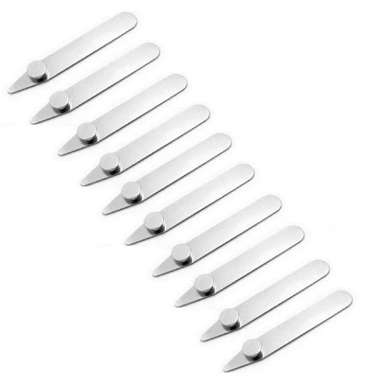 Collar stays magnetic One Size Various Size for Men Shirts Metal Collar Bones Inserts Stiffeners, USA based in stock