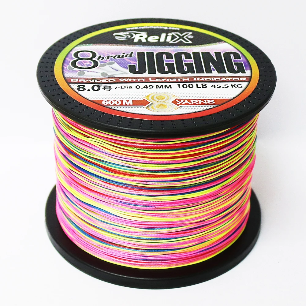 
Fishing Braided Line PE Line JIGGING BRAID RELIX multifilament line 300M 8BRAID 600M 12lb-100lb 