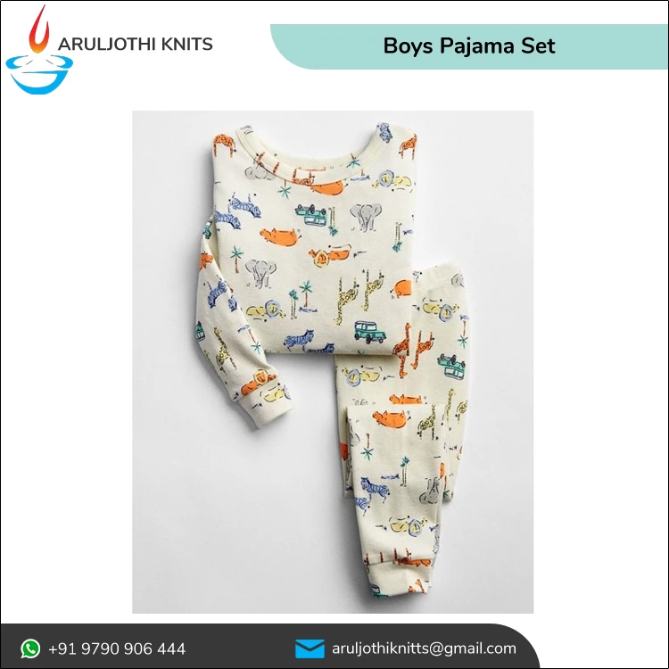 OEM Brand 100% Cotton Boy kids New Design Night Wear Toddler sleepwear nightwear Long Sleeve Pyjama set Children Pajama Set