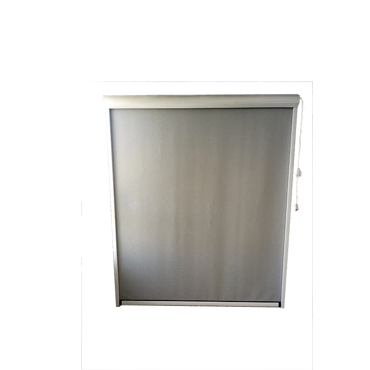 Aluminium Alloy Frame Fiberglass Mesh 500x300 Cm Roll Screen Retractable Garage Curtains