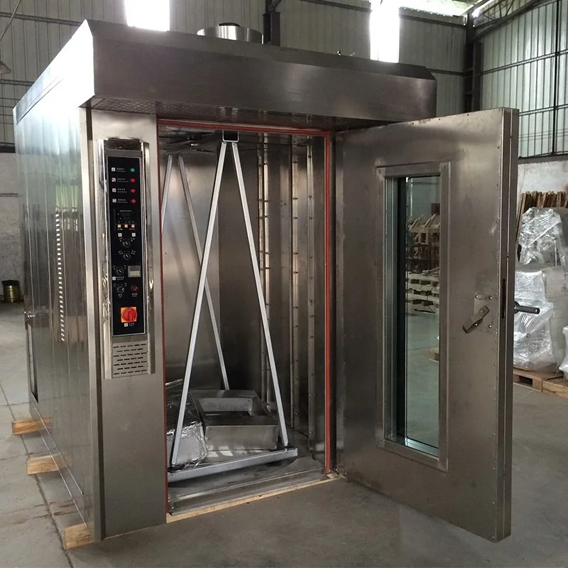 16 32 64 Trays Luxury Gas Rotary Oven for Baking Bread Bakery Factory