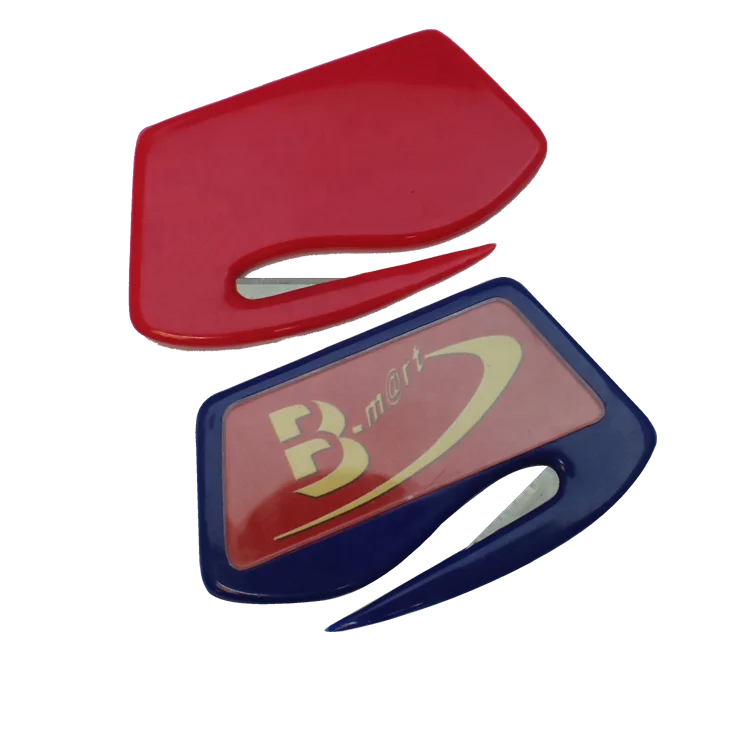 
Volume Supply Excellent Quality Safety Design Plastic Equipped With Stainless Steel Blade Clear Window Mail Letter Opener 