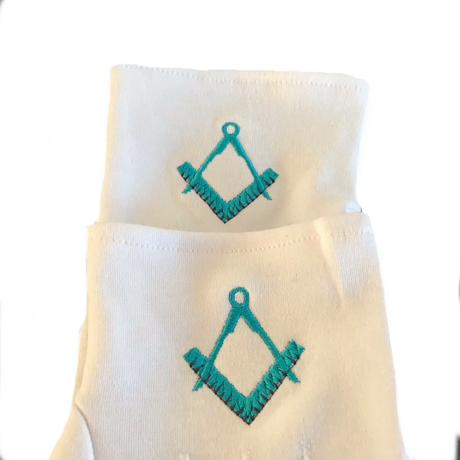  Custom Masonic Gloves with Square & Compass Lodge regalia