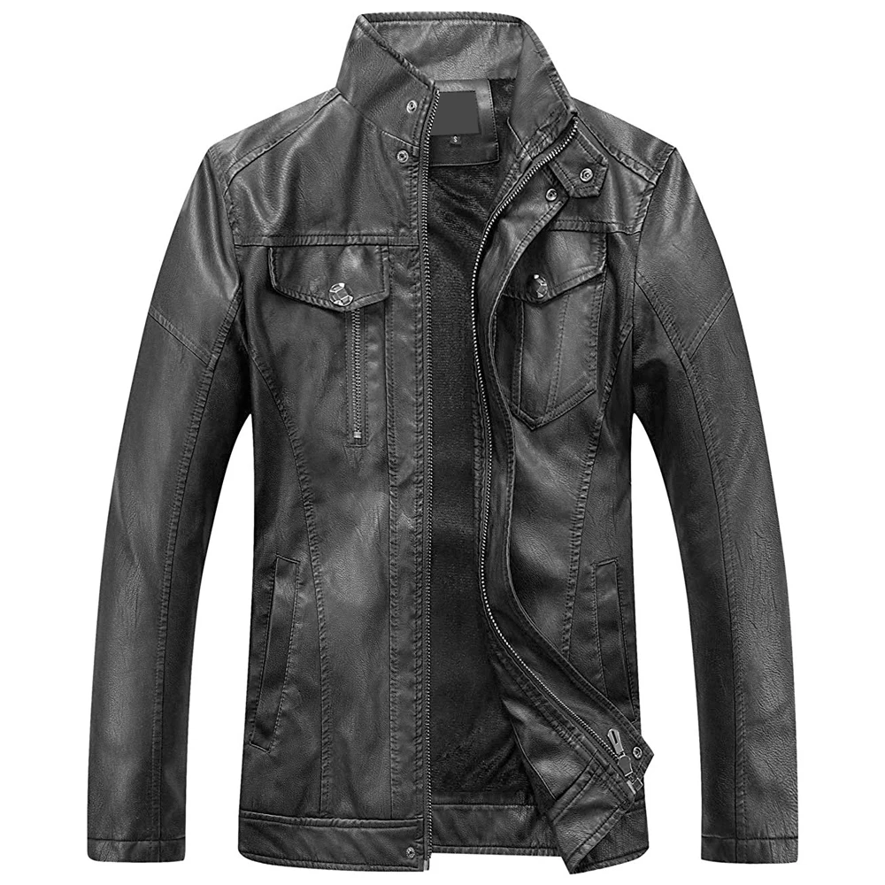 2021 Модные мужские кожаные куртки, осенняя замшевая однотонная куртка, популярная простая повседневная бархатная мужская куртка.