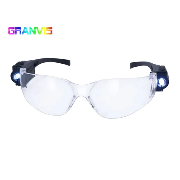 High end safety glasses with led light 100 hours