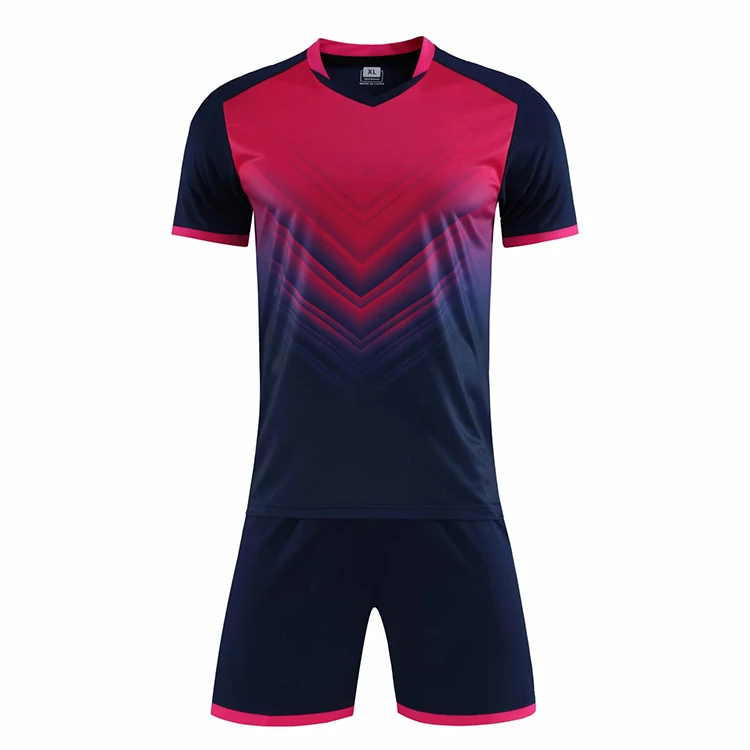 Custom Made High Quality Latest Design 100% Polyester Sublimation Printed Soccer Jersey Uniforms kit For Men And Kids