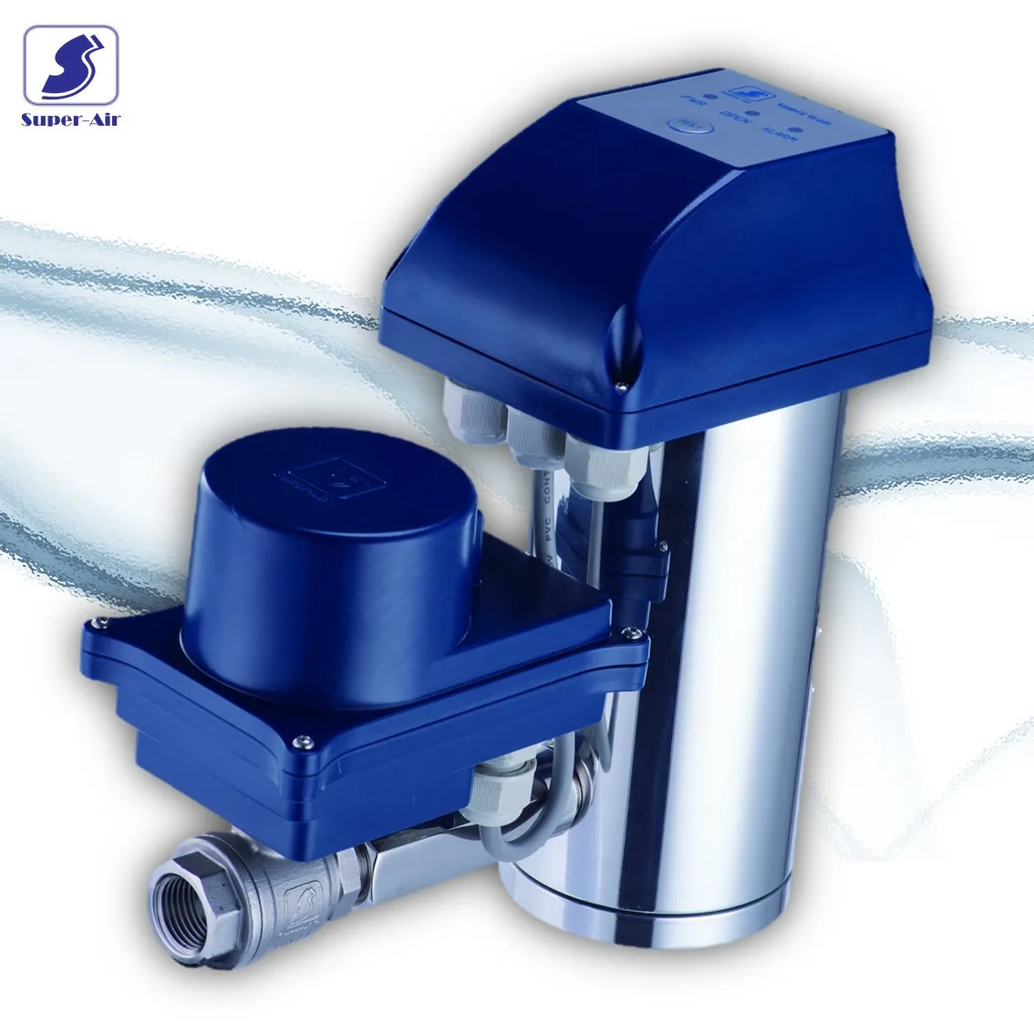 ZERO AIR LOSS Motorized Ball Valve Type High Pressure Auto Condensate Drain for Air Compressor System