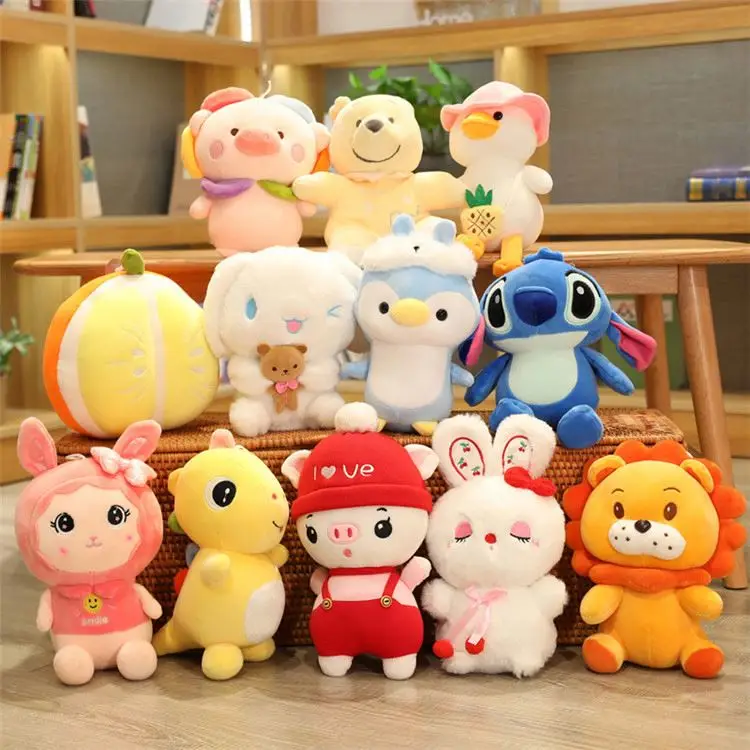 Cheap Customised Kids Soft Toy Oem Wholesale Dog Duck Dinosaur Monkey Stuffed Animal Memory Foam Tiger Small Plush Toy Custom