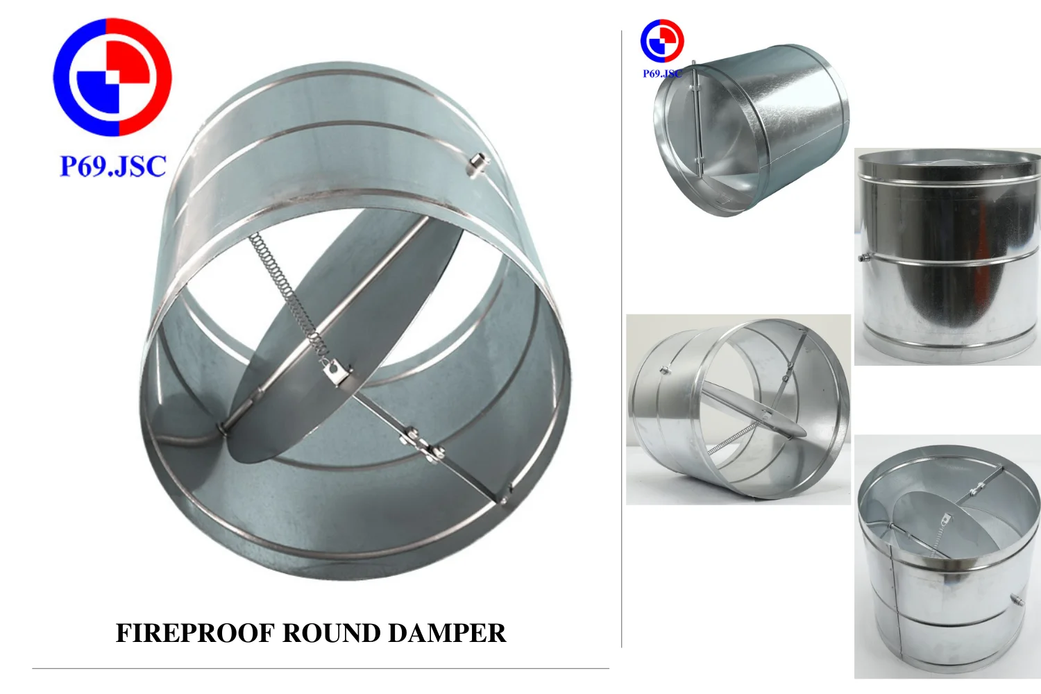 Best for Wholesale Fire-resisting Accurate Construction Fireproof Wind Valve Ventilation System M&E OEM Fireproof Round Damper