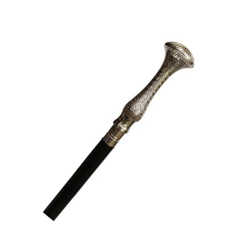 wholesale custom made walking stick natural Obsidian with padauk cane to commemorate collection of market