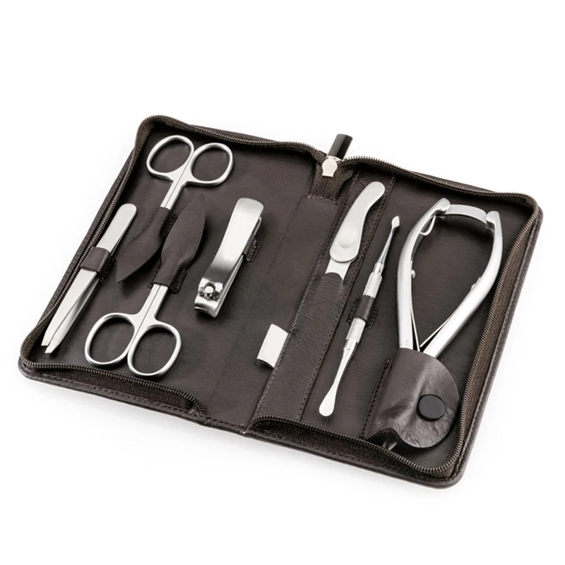 
 7 шт. маникюрный набор чехол песочного законченная нержавеющая сталь для кутикулы, кусачки для маникюра/педикюра ножницы для кутикулы толкатель щипчики для маникюра и фильтром воздуха).  