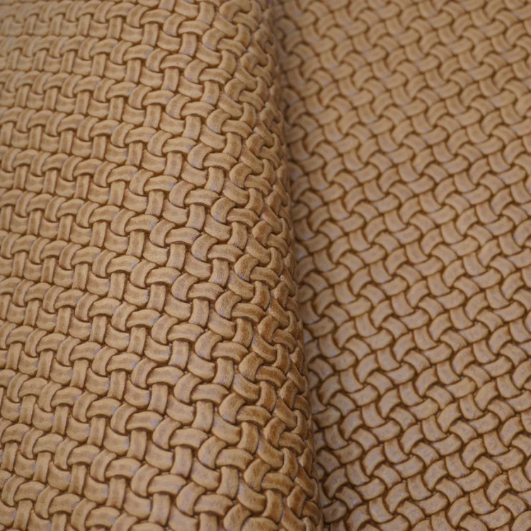 
Caleido-italian real cow embossed leather Pull up effect - geometric embossing leather for hotel upholstery 