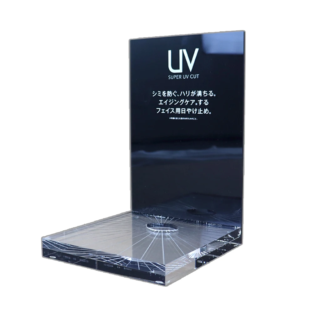 Custom acrylic cosmetics display stand Makeup desktop display stanks for counter Acrylic display rack