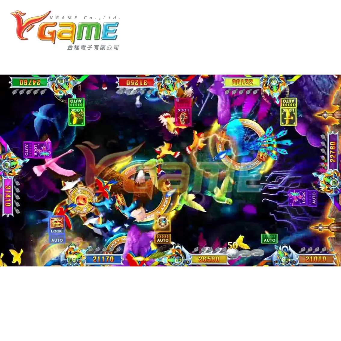 VGAME Indoor Entertainment Taiwan Fish Table Decoder Games