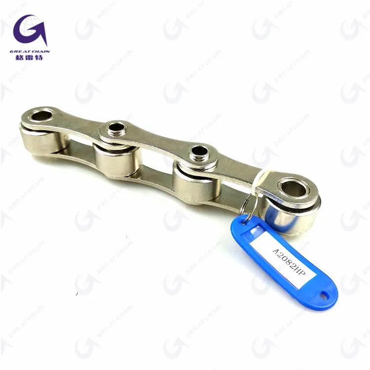 high quality Suzhou Great transmission HOLLOW PIN CHAINS double pitch big/large rollers conveyor transmission chain