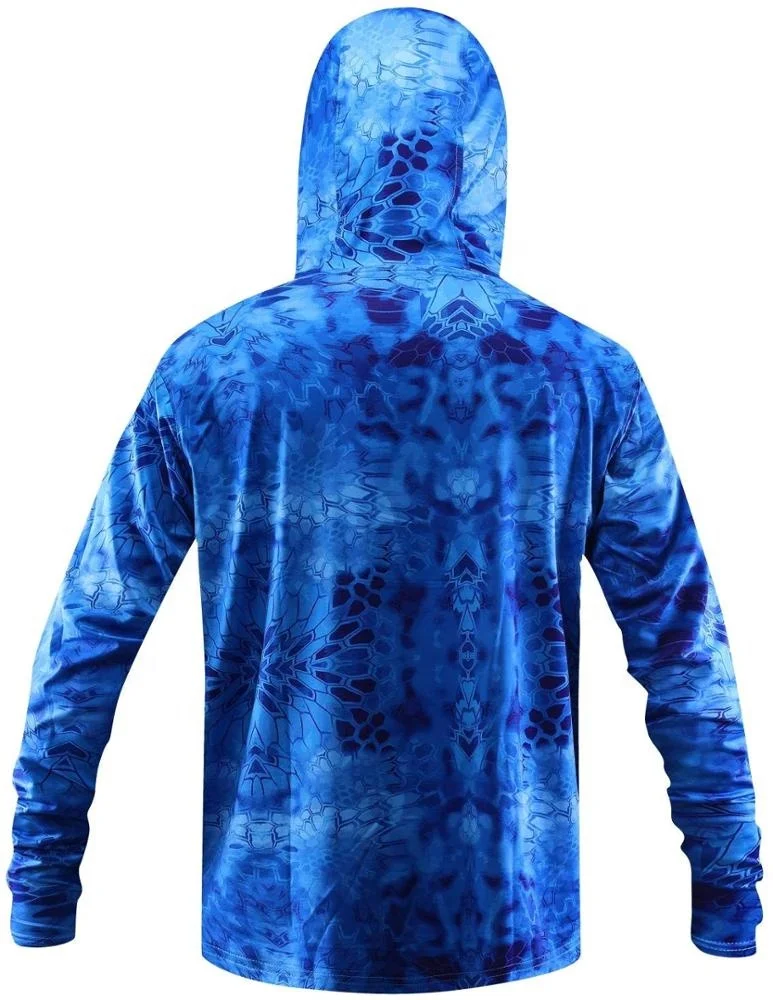 SFI Новинка высокое качество пользовательский сублимационный принт защита от солнца УФ-лучей худи турнирное представление одежда для рыбалки рубашки Upf50 +